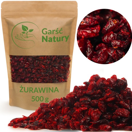 Brusnice Sušené čerstvé rezané prírodné 0,5kg 500g