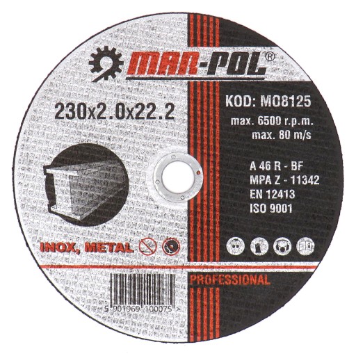 DISKY KOVOVÉ KOTOUČE REZNÉ 230x2 MAR-POL