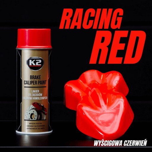 K2 BRZDOVÝ STRMEN ČERVENÁ FARBA 400ML