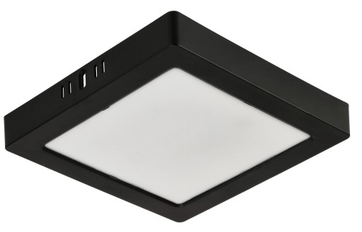 LED stropné svietidlo prisadené na povrch 18W 1980lm 4000K čierny štvorec