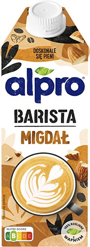 Alpro ALMOND BARISTA Rastlinný nápoj Mandľový bezlaktózový 0,75l