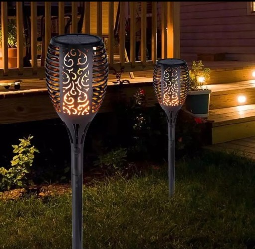SOLAR TORCH LAMP EFEKT PLAMEŇA plameň