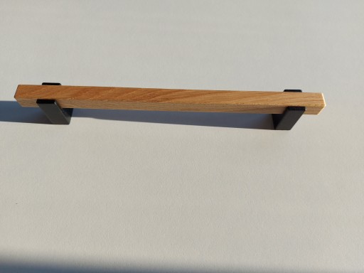 Nábytkové madlo zábradlia v tvare U, dĺžka 242 mm, šírka 192 mm