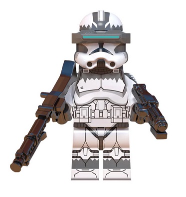 Blokuje figúrku Clone Trooper Wolfpack seržanta