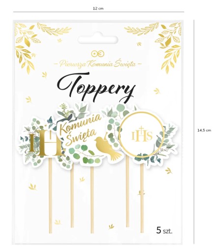 Pikiery tortové torty k svätému prijímaniu, 6 kusov
