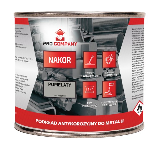 NAKOR Profesionálny rýchloschnúci antikorózny základný náter 0,2L Šedý