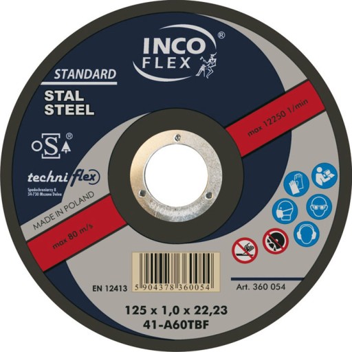 POLSKÝ INCO FLEX KOVOVÝ REZNÝ KOTÚČ 125x1 mm