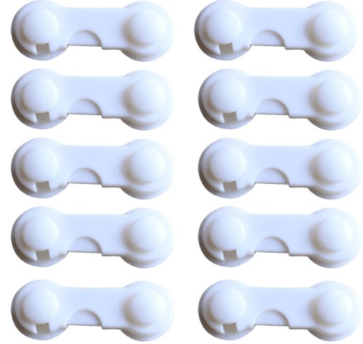10x Zámky skriniek, zámky nábytkových zásuviek, detské dvierka, silné