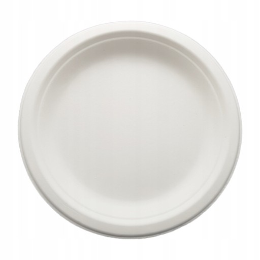 Jednorazové taniere, okrúhle, cukrová trstina, jedálenské taniere, 23 cm, 50 ks