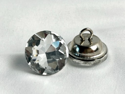 Krištáľové poťahové gombíky s očkom 22 mm