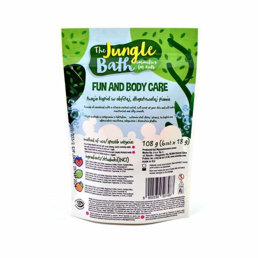 Peny do kúpeľa pre deti 6x18g JUNGLE BATH