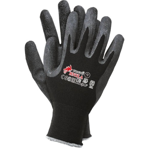 REIS RNYLA pracovné rukavice pogumované r 10/XL