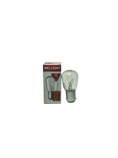 Nástrčná B15 15W 230V strojová dosková žiarovka
