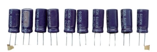 470uF 35V 470 µF 35V 85C G-LUXON (10 KS) ELEKTROLYTICKÝ KONDENZÁTOR