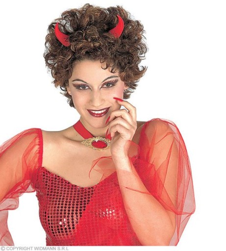 ČELENKA DEVIL RONS, MALÁ ČERVENÁ, UNISEX HALLOWEEN