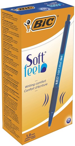 BIC SOFT FEEL AUTOMATICKÉ GULIČKOVÉ PERO 1,0 MM MODRÉ