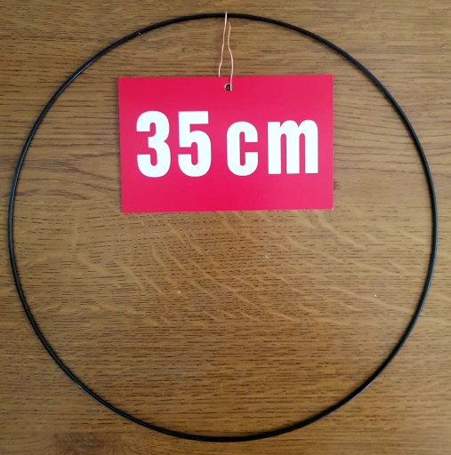 ČIERNY krúžok/ráfik pre lapače snov a makramé 35 cm