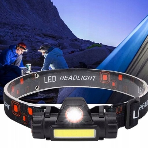 COB HLAVNÁ LAMPA 4v1 HLAVNÁ LAMPA S MAGNETOM