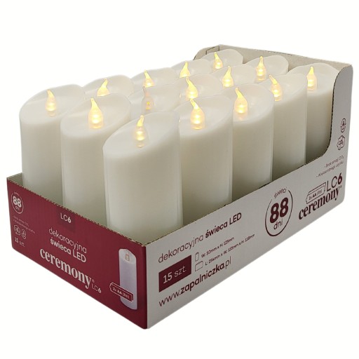 LED elektrická vložka do sviečky na sviečky 12,5 cm + batérie ZDARMA