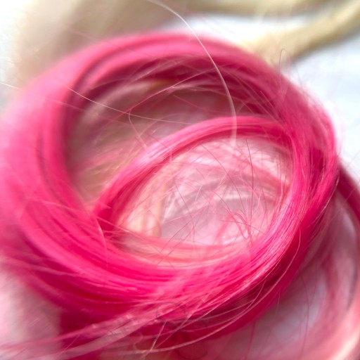 Sponka do vlasov s príčeskom melír ombré vlasy morská panna blond ružová mašľa BR