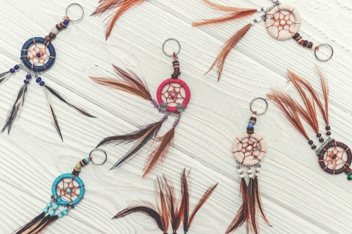 Kruhový prsteň kovový ráfik DREAMCATCHER 25,4/18cm