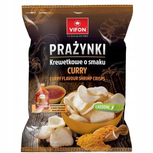 Krevetové placky s kari príchuťou 100g Vifon