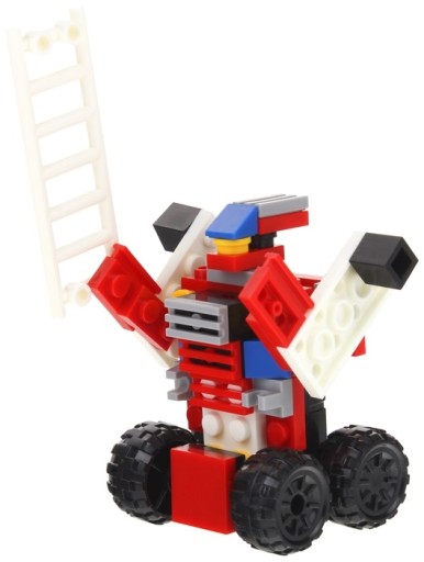 Stavebné bloky City 2v1 hasičský robot
