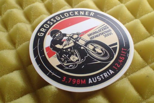 NÁLEPKA GROSSGLOCKNER HOCHALPENSTRASSE NÁLEPKA 7,2 x 7,2 cm KOLEKCIA