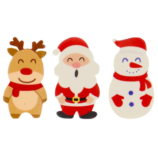 Sada vianočných gumičiek Santa Claus