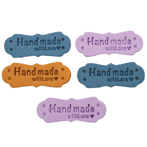 Štítok HAND MADE camel musí mať 2445