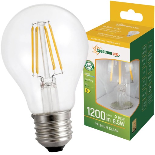 NEUTRÁLNA LED ŽIAROVKA E-27 230V 8,5W EDISON
