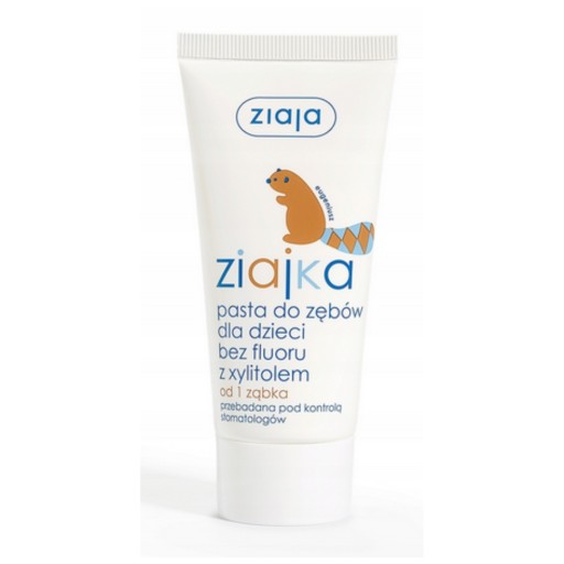 Ziajka zubná pasta od prvého zúbka, bez fluoridu, bez lepku, s xylitolom 50ml