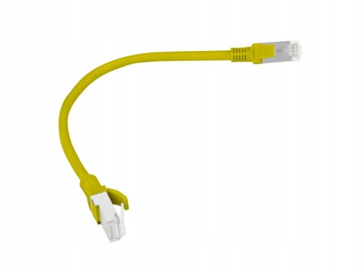 RJ45 Cat.6 kábel 0,25m Lanberg žltý UTP