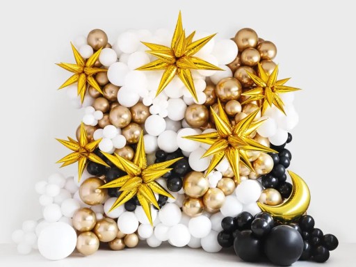 Fóliový balón STAR 3D balóny na narodeniny Úžasná dekorácia - 70 cm