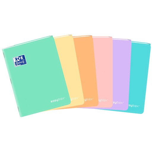 Zápisník Oxford Easybook Pastel A5/60k, mix farieb