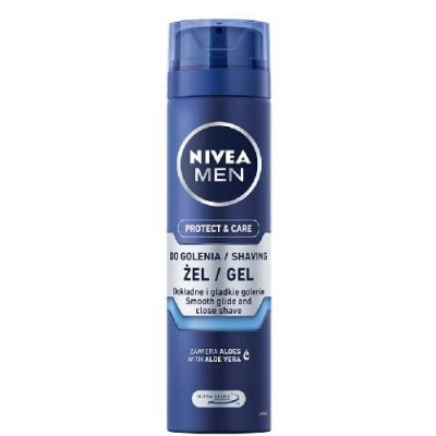 NIVEA MEN Gél na holenie Protect&care, 200 ml