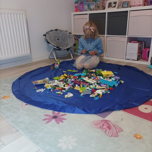 Hracia podložka Taška Zásobník na hračky Bloky Veľký pre deti Podlaha