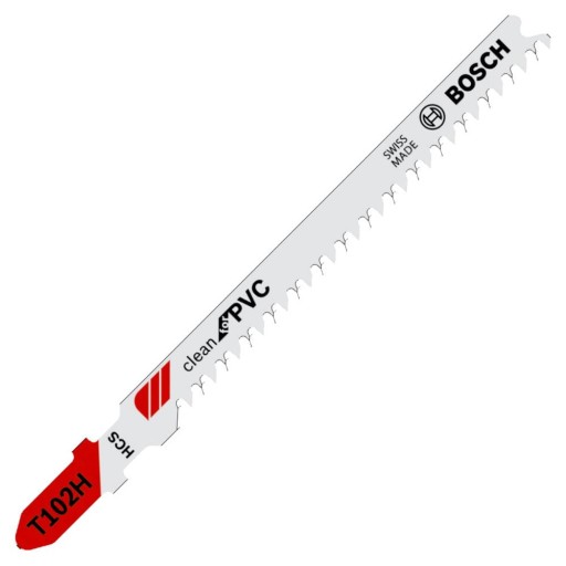 List do priamočiarej píly na plast, polykarbonát Bosch PVC T 102 H 2 ks