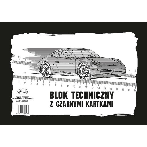 TECHNICKÝ BLOK A4 8k 160g ČIERNA PROTOS KARTY