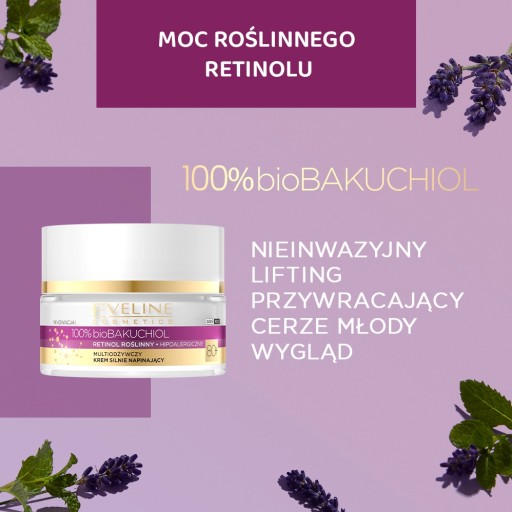 Eveline Cosmetics Bio Bakuchiol krém na tvár 80+