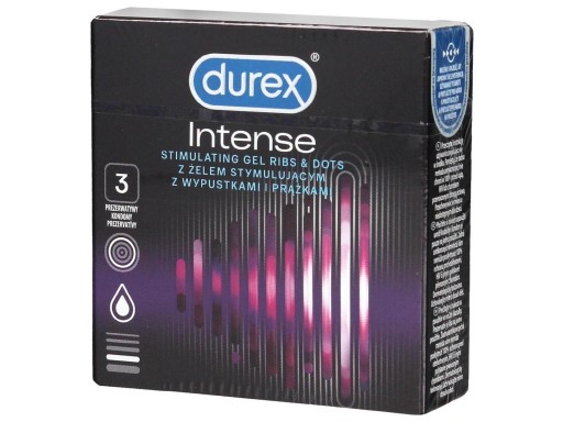 Kondómy DUREX Intense 1 balenie - 3 ks