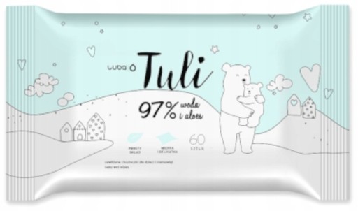 LUBA Tuli detské obrúsky 60 ks Aloe