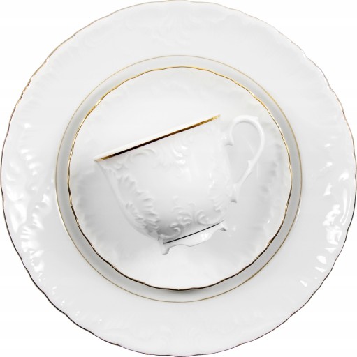 3604 Podšálka 15,7 cm Gold Line ROCOCO PFP ĆMIELÓW