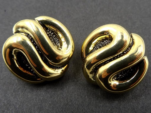 18mm Ozdobné gombíky, 12 kusov, ZLATÁ farba K334 15001