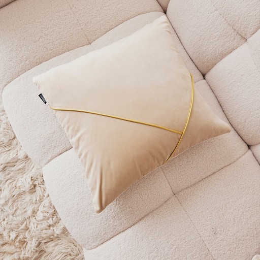Jasiek Room99 45x45 Jednoduchá dekoračná obliečka na vankúš, krémová