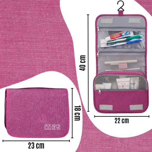 KOZMETICKÁ TAŠKA Závesná, skladacia, TRAVEL Organizer