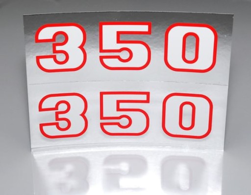 Bočné nálepky CZ 350 472 12V chróm - pár