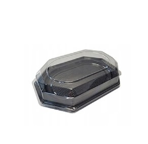 ČIERNY PLASTOVÝ PODANÍK S POKROKOM 22x31x6cm ČERVENÝ PLAST