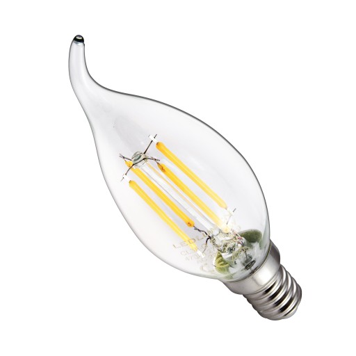 E14 LED SVIEČKOVÁ Žiarovka 4W=40W Vlákno 470lm 360° Dekoratívne bez blikania