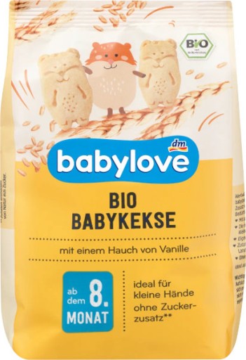 Babylove BIO pšeničné sušienky s bourbon vanilkou